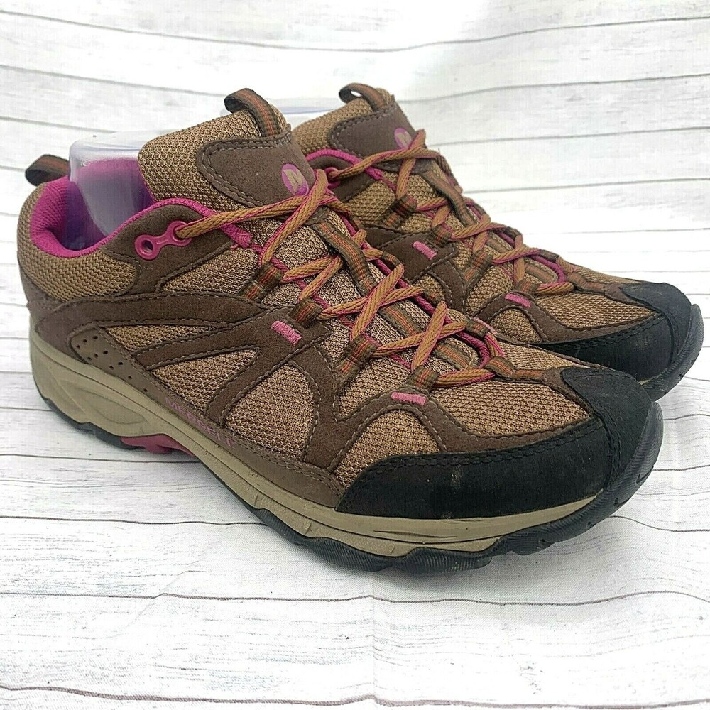 Merrell Calia Performance Womens Size 8.5 Hiking Running Shoes Otter Brown